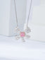 14K GOLD 0.81 CTW NATURAL PINK DIAMOND & DIAMOND NECKLACE