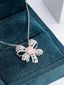 14K GOLD 0.81 CTW NATURAL PINK DIAMOND & DIAMOND NECKLACE