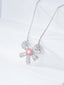 14K GOLD 0.81 CTW NATURAL PINK DIAMOND & DIAMOND NECKLACE