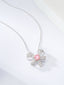 14K GOLD 0.81 CTW NATURAL PINK DIAMOND & DIAMOND NECKLACE