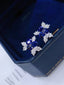 14K GOLD 3.80 CTW NATURAL SAPPHIRE & DIAMOND EARRINGS