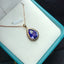 14K GOLD 3.9 CT NATURAL TANZANITE & DIAMOND PENDANT