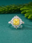 14K GOLD 2.06 CTW NATURAL YELLOW DIAMOND & DIAMOND RING/PENDANT