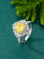 14K GOLD 2.06 CTW NATURAL YELLOW DIAMOND & DIAMOND RING/PENDANT