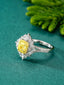 14K GOLD 2.06 CTW NATURAL YELLOW DIAMOND & DIAMOND RING/PENDANT