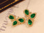 14K GOLD 3.15 CTW VIVID GREEN NATURAL EMERALD & DIAMOND EARRINGS