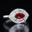 14K GOLD 1.39 CTW NATURAL RUBY & DIAMOND RING