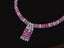 14K GOLD 19.37 CTW NATURAL PADPARADSCHA SAPPHIRE & DIAMOND NECKLACE