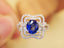 14K GOLD 1.88 CTW NATURAL SAPPHIRE & DIAMOND RING