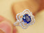 14K GOLD 1.88 CTW NATURAL SAPPHIRE & DIAMOND RING