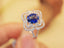 14K GOLD 1.88 CTW NATURAL SAPPHIRE & DIAMOND RING