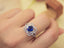 14K GOLD 1.88 CTW NATURAL SAPPHIRE & DIAMOND RING