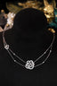 14K GOLD 0.8 CT NATURAL H DIAMOND NECKLACE