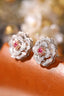 14K GOLD 0.90 CTW NATURAL PINK DIAMOND & DIAMOND EARRINGS