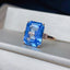 14K GOLD 5.98 CTW NATURAL TOPAZ & DIAMOND RING