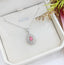 14K GOLD 0.71 CTW NATURAL PINK DIAMOND & DIAMOND NECKLACE