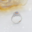 14K GOLD 0.75 CTW NATURAL BLUE DIAMOND & DIAMOND RING