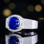 14K GOLD 3.49 CTW NATURAL SAPPHIRE & DIAMOND RING