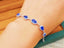 14K GOLD 4.91 CTW NATURAL SAPPHIRE & DIAMOND BRACELET