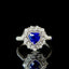 14K GOLD 1.40 CTW NATURAL SAPPHIRE & DIAMOND RING