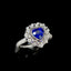 14K GOLD 1.40 CTW NATURAL SAPPHIRE & DIAMOND RING