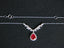 14K GOLD 1.35 CTW NATURAL RUBY & DIAMOND NECKLACE