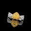 14K GOLD 1.42 CTW NATURAL YELLOW DIAMOND & DIAMOND RING