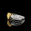 14K GOLD 1.42 CTW NATURAL YELLOW DIAMOND & DIAMOND RING