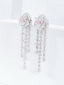 14K GOLD 2.15 CTW NATURAL PINK DIAMOND & DIAMOND EARRINGS