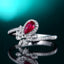 14K GOLD 0.45 CTW NATURAL RUBY & DIAMOND RING