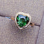 14K GOLD 2.5 CT NATURAL TOURMALINE & DIAMOND RING