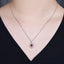 14K GOLD 0.93 CTW NATURAL RUBY & DIAMOND PENDANT