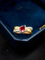 14K GOLD 1.09 CTW NATURAL RUBY & DIAMOND RING