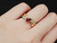 14K GOLD 1.09 CTW NATURAL RUBY & DIAMOND RING