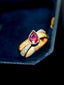 14K GOLD 1.09 CTW NATURAL RUBY & DIAMOND RING