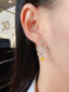 14K GOLD 1.94 CTW NATURAL YELLOW DIAMOND & DIAMOND EARRINGS