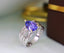 14K GOLD 3.03 CTW NATURAL TANZANITE & DIAMOND RING