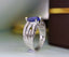 14K GOLD 3.03 CTW NATURAL TANZANITE & DIAMOND RING