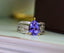 14K GOLD 3.03 CTW NATURAL TANZANITE & DIAMOND RING