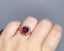 14K GOLD 3.12 CT NATURAL GARNET & DIAMOND RING