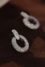 14K GOLD 1.32 CT NATURAL H DIAMOND EARRINGS