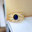 14K GOLD 1.60 CTW NATURAL SAPPHIRE & DIAMOND RING