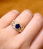 14K GOLD 1.60 CTW NATURAL SAPPHIRE & DIAMOND RING