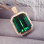 14K GOLD 19.7 CT NATURAL TOURMALINE & DIAMOND PENDANT