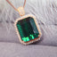 14K GOLD 19.7 CT NATURAL TOURMALINE & DIAMOND PENDANT