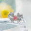 14K GOLD 0.74 CTW NATURAL PINK DIAMOND & DIAMOND RING