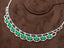 14K GOLD 11.54 CTW VIVID GREEN NATURAL EMERALD & DIAMOND NECKLACE