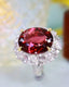 14K GOLD 9.07 CTW NATURAL TOURMALINE & DIAMOND RING