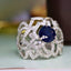 14K GOLD 1.88 CTW NATURAL SAPPHIRE & DIAMOND RING