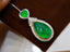 14K GOLD 9.62 CTW VIVID GREEN NATURAL EMERALD & DIAMOND PENDANT